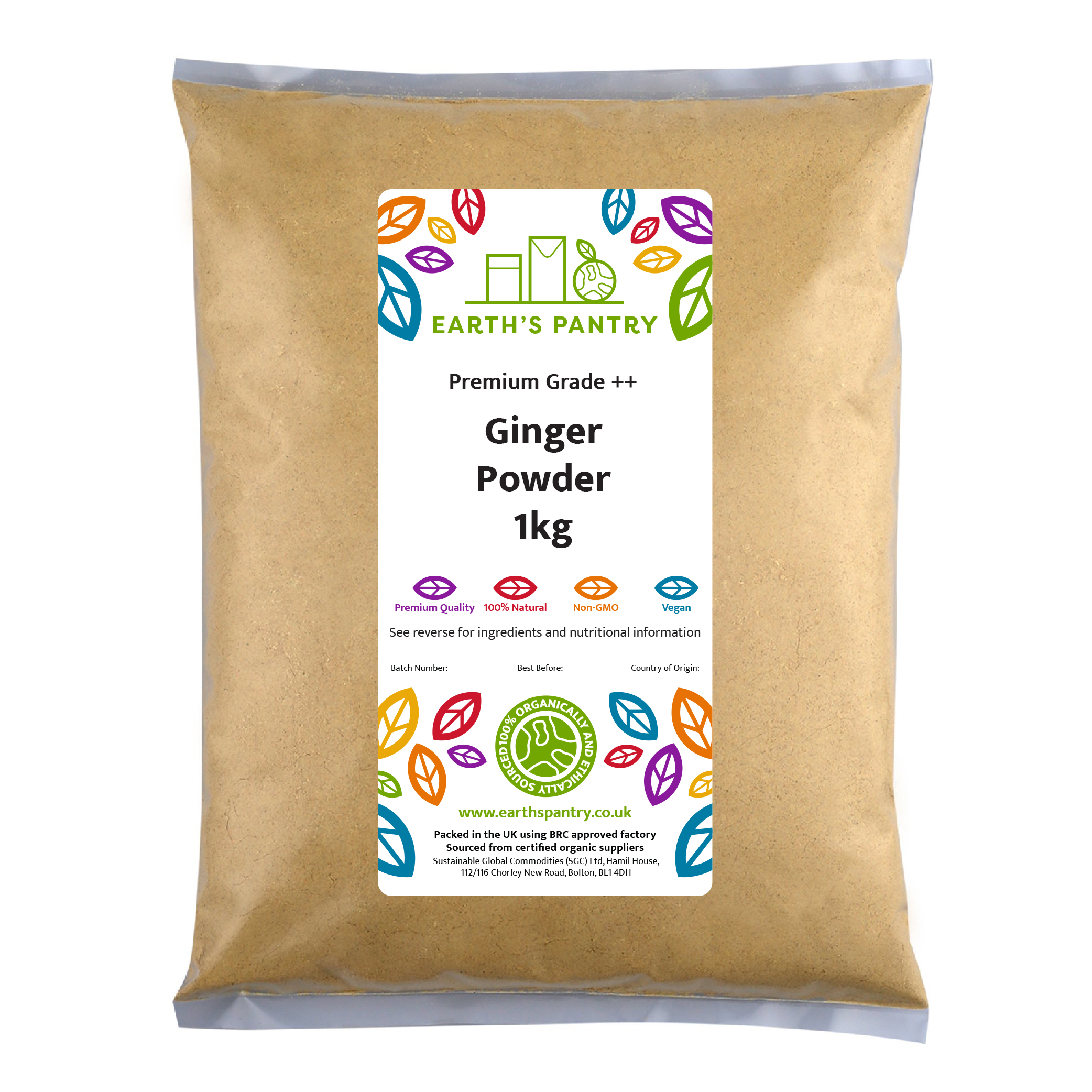 Premium Quality Natural Ginger Ground Earths Pantry